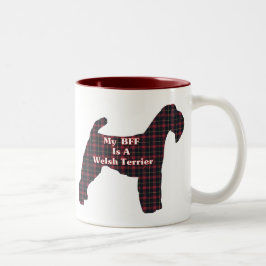 Welsh Terrier BESTE FREUNDIN Geschenke Zweifarbige Tasse