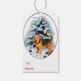 Welsh Terrier Christmas Geschenkanhänger