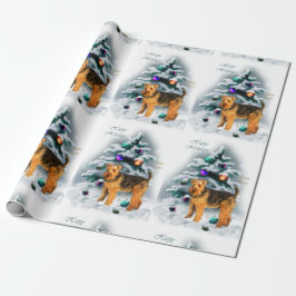 Welsh Terrier Christmas Geschenkpapier