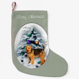 Welsh Terrier Christmas Kleiner Weihnachtsstrumpf