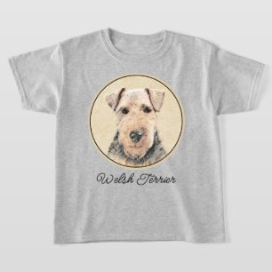 Welsh-Terrier-Gemälde - Süße originelle Hundekunst T-Shirt