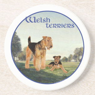 Welsh Terrier Getränkeuntersetzer