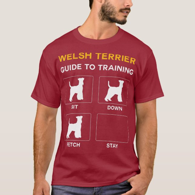 Welsh Terrier Guide to Training Dog Obedience T-Shirt (Vorderseite)