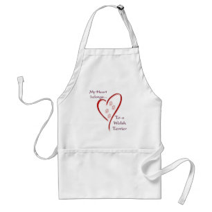 Welsh Terrier Heart Belongs Schürze