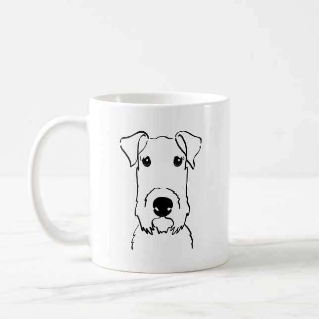 Welsh Terrier Kaffeetasse (Links)
