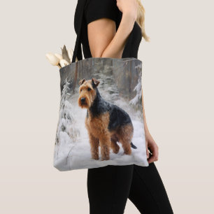 Welsh Terrier Let It Snow Weihnachten