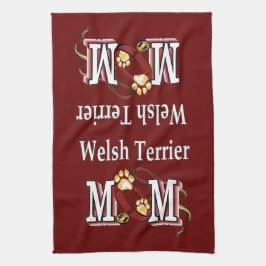 Welsh Terrier Mama Geschenke Geschirrtuch