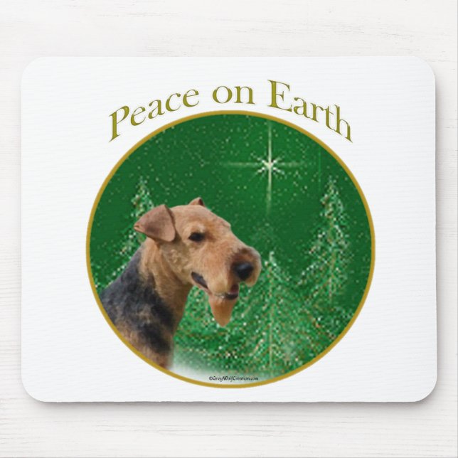 Welsh Terrier Peace Mousepad (Vorne)
