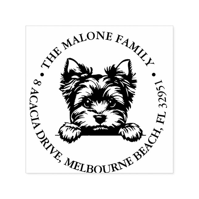 Welsh Terrier Puppy Personalisiert Theme Permastempel (Design)