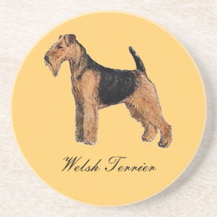 Welsh Terrier Sandstone Untersetzer