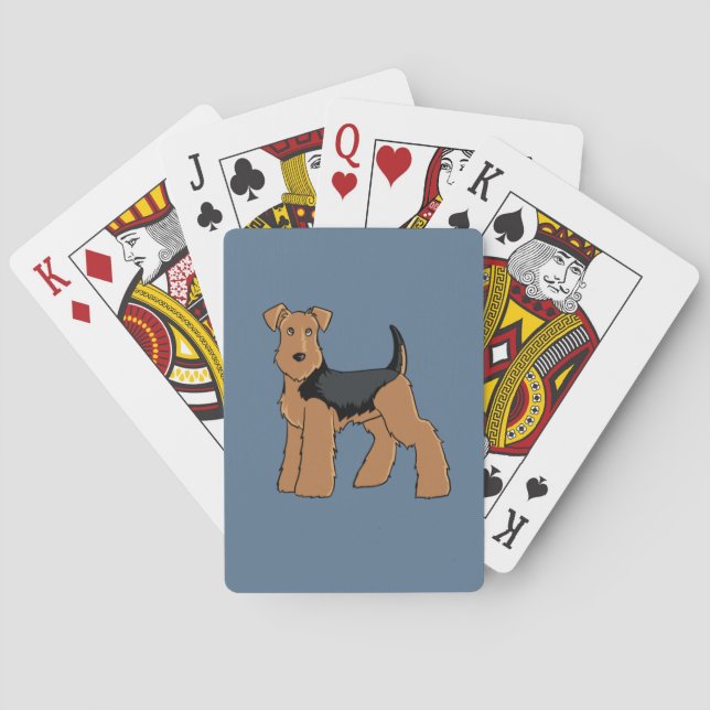 Welsh Terrier Spielkarten (Rückseite)