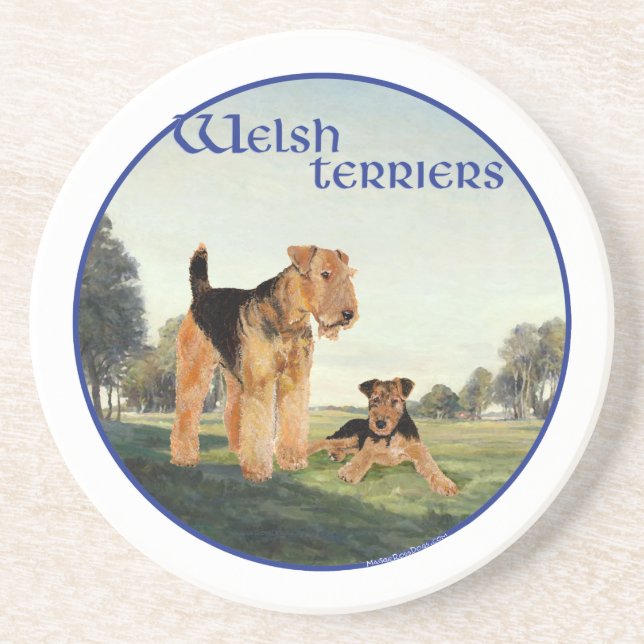 Welsh Terriers Getränkeuntersetzer (Vorne)