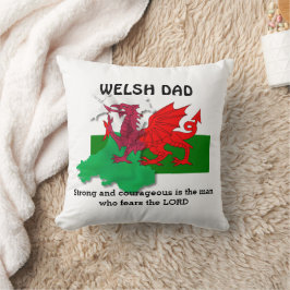 WELSH VATER Flag Wales Kissen
