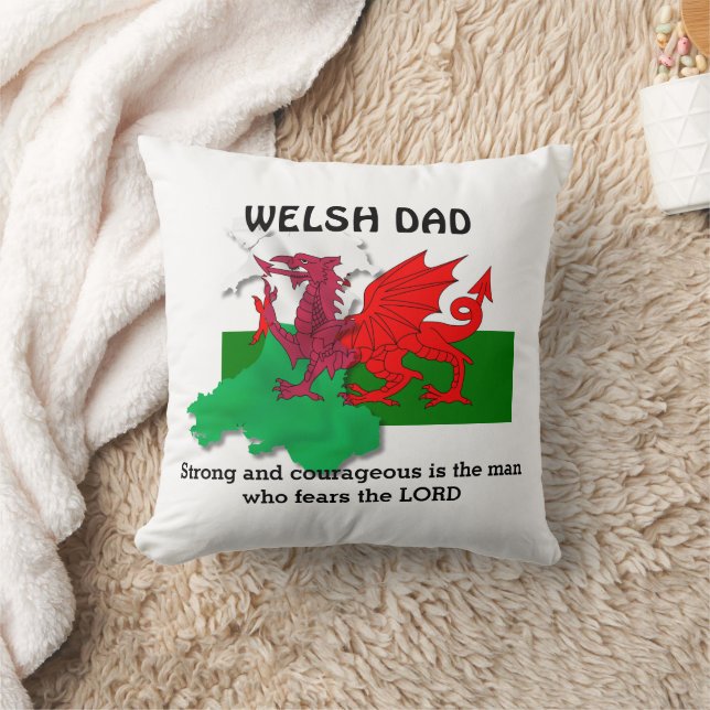 WELSH VATER Flag Wales Kissen (Decke)