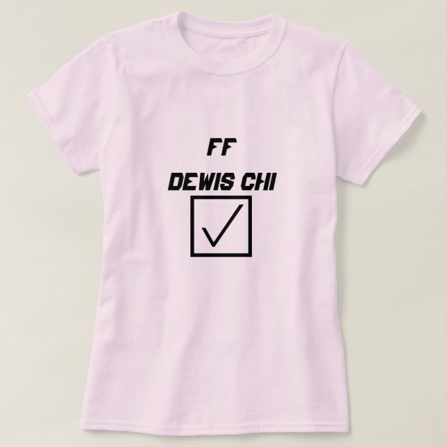 Welsh Word ff dewis chi T-Shirt (Design vorne)