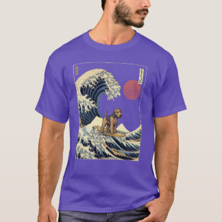 Welsherrier Kanagawa Japanese Surfing Wave vintage T-Shirt