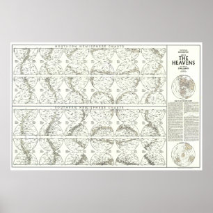 " Welt: 1970 Der Himmel MAP ... Poster