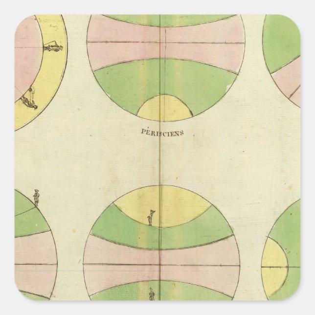 Welt 2 quadratischer aufkleber (Vorderseite)