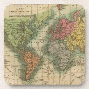 Welt 4 getränkeuntersetzer