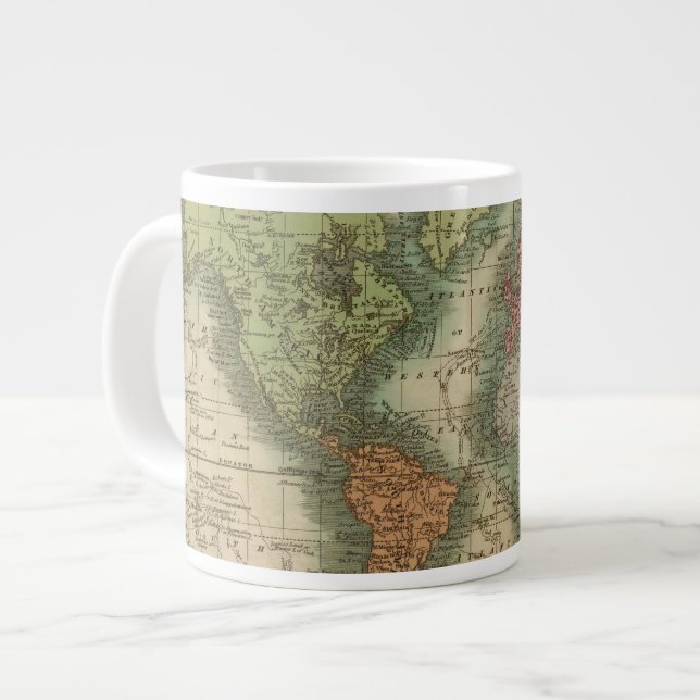 Welt 4 Jumbo-Tasse (Vorderseite Links)