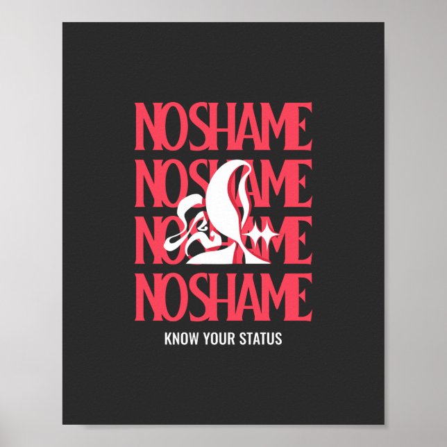 Welt-Aids-Tag kennen Ihren Status Poster (Vorne)