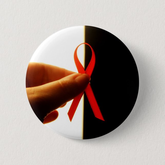 Welt-Aids-Tag-Knopf Button (Vorderseite)