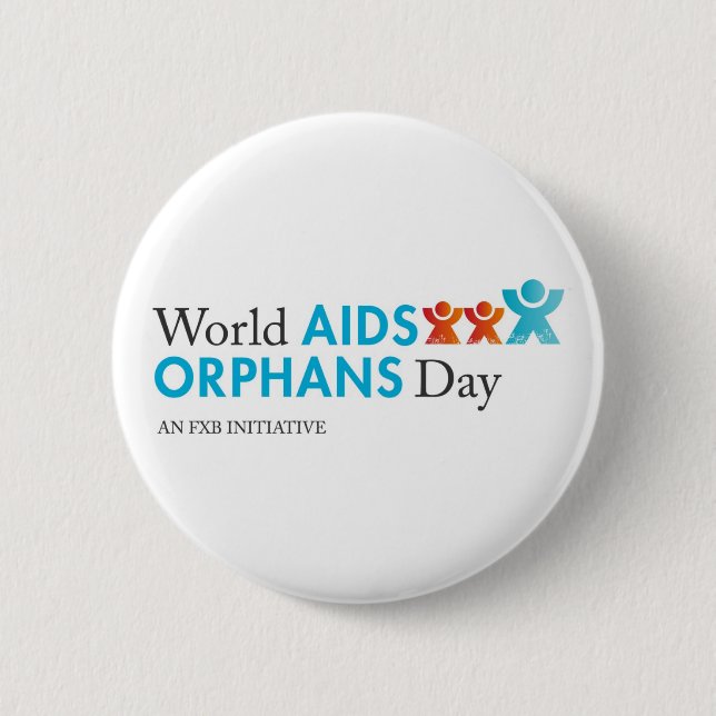 Welt-AIDS Waisen-TagesButton Button (Vorderseite)