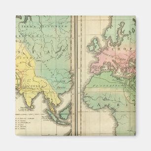 Welt als bekannt für die Division Alte Magnet