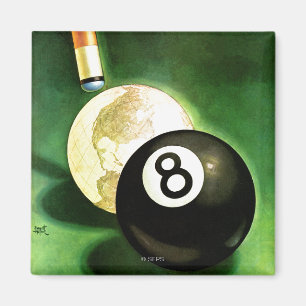 Welt als Cue Ball Magnet