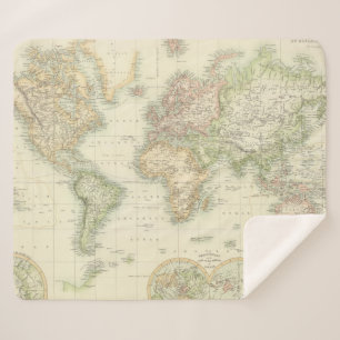 Welt auf Mercators Projektion Sherpadecke