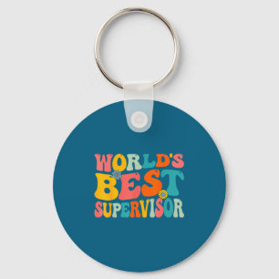 Welt-Aufseher - groovy Manager Supervisor  Schlüsselanhänger