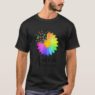Welt-Autismus-Bewusstsein Tag Puzzle Sonnenblume B T-Shirt