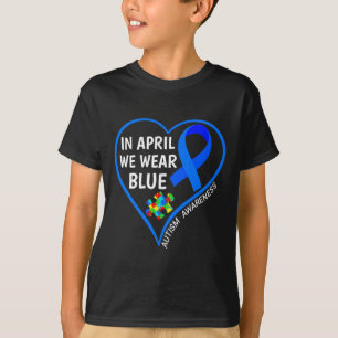 Welt-Autismus-Bewusstseinstag 2023 - Im April trag T-Shirt