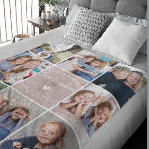 Welt Beste Großes Oma FotoCollage Rosa Fleecedecke