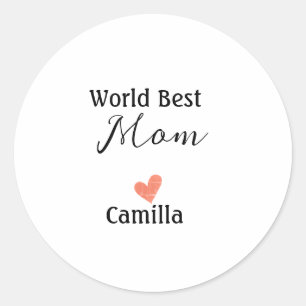 Welt beste Mutter, frohen Muttertag Oma namheart Runder Aufkleber