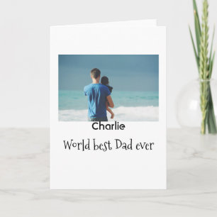 welt bester vater jemals foto name datum einfach v karte