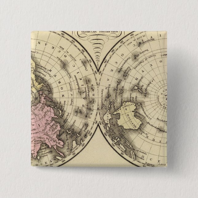 Welt, Christentum-Diagramm Button (Vorderseite)