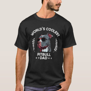 Welt Coolster Hund Vater Papa Men Pitbull T-Shirt