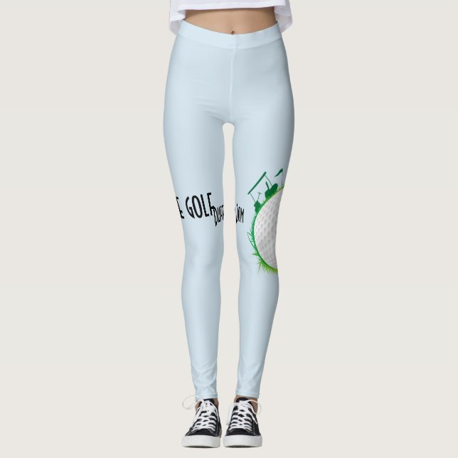 Welt der Golf Nummernschilder Inhaber. Nummernschi Leggings (Vorderseite)