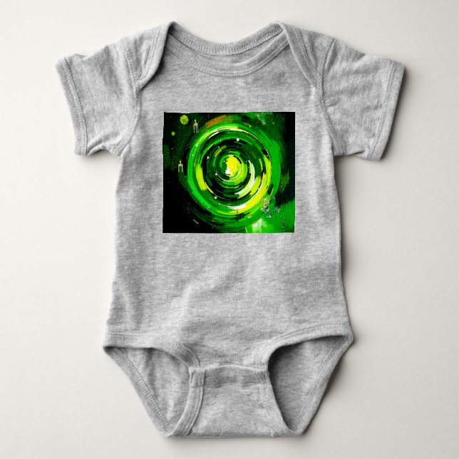 Welt der Grünen Baby Strampler (Vorderseite)
