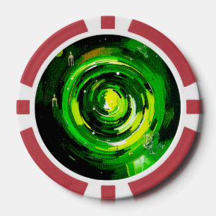 Welt der Grünen Pokerchips