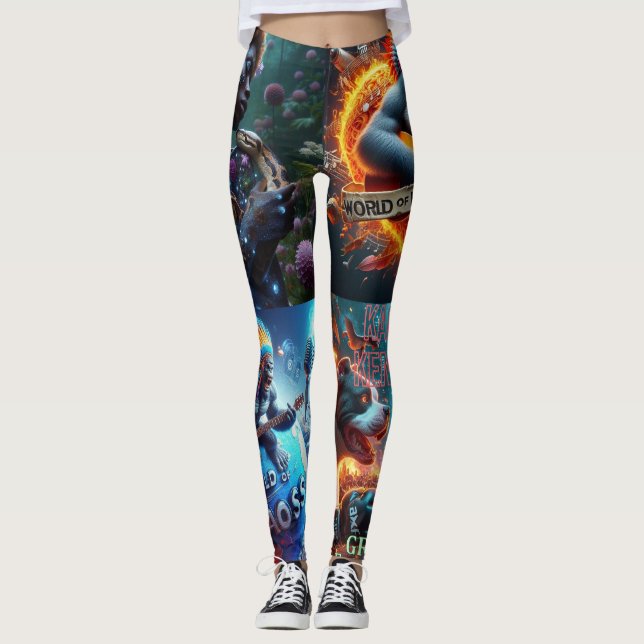 Welt der Kaos-Ritter Leggings (Vorderseite)
