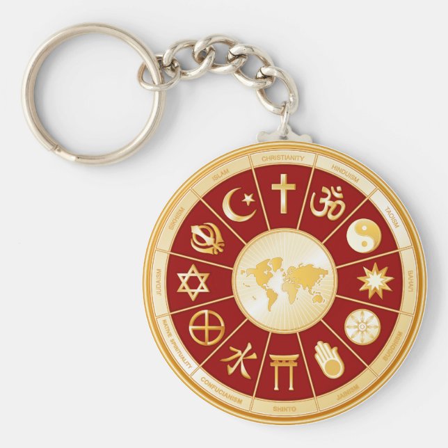 Welt des Glaubens Schlüsselanhänger (Vorne)