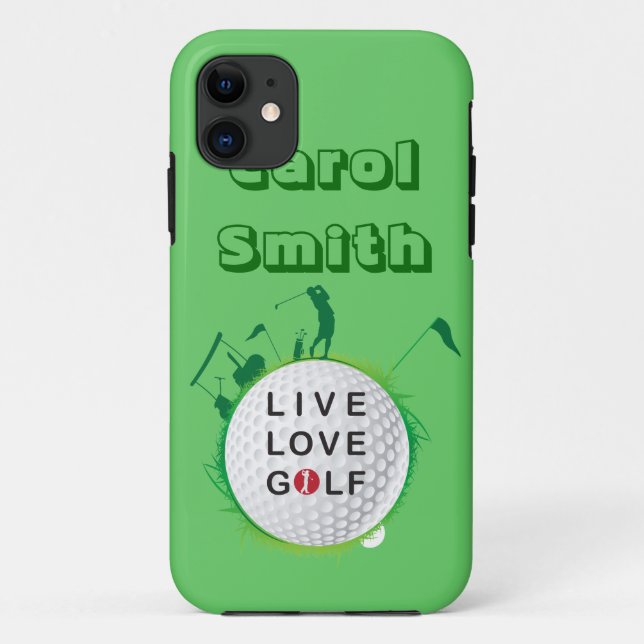 Welt des Golfs Case-Mate iPhone Hülle (Rückseite)