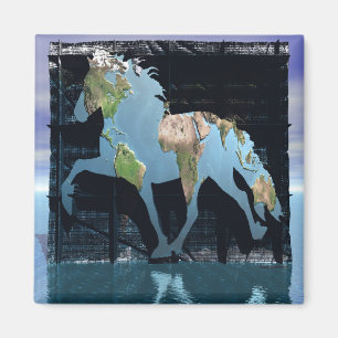 Welt des Isländers Magnet