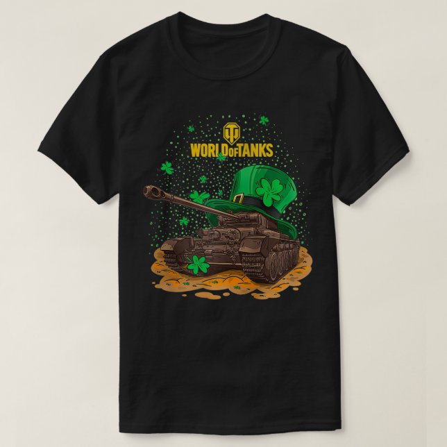 Welt des St. Patrick's Day Comet Zip T-Shirt (Design vorne)
