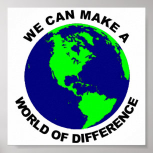 Welt des Unterschiedes Poster