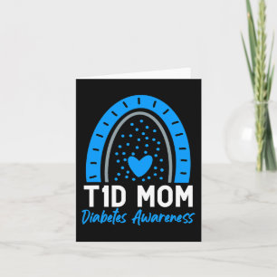 Welt Diabetes Day Cloud T1D Typ 1 Diabetes Mama Karte