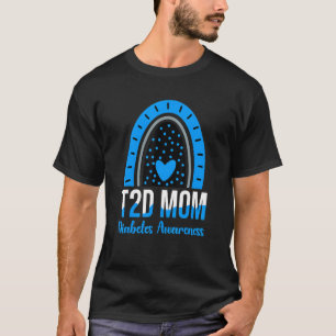 Welt Diabetes Day Kleidung T2d Mama Regenbogen Typ T-Shirt