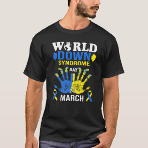 Welt-Down-Syndrom Tag Bewusstsein Socken und Unter T-Shirt